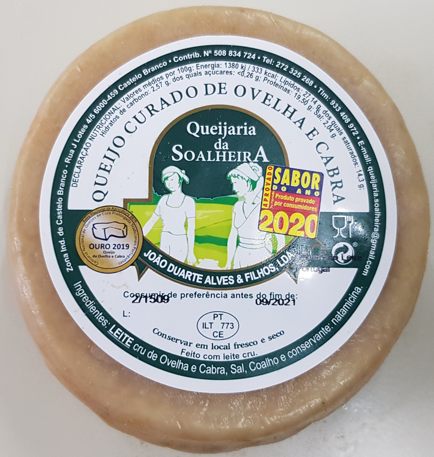 Queijo Curado de Ovelha e Cabra da Soalheira