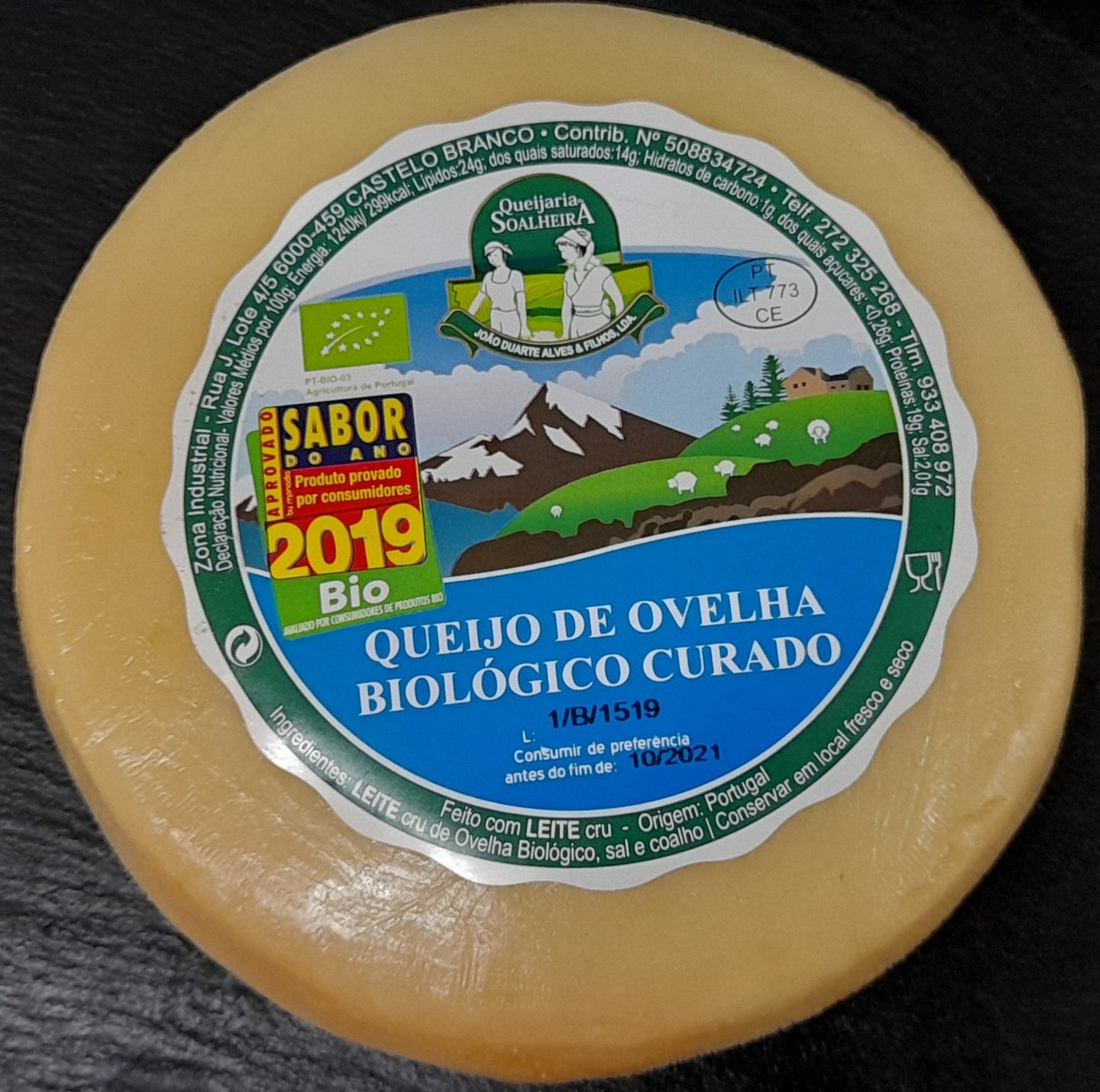 Queijo de Ovelha Biológico Curado da Soalheira